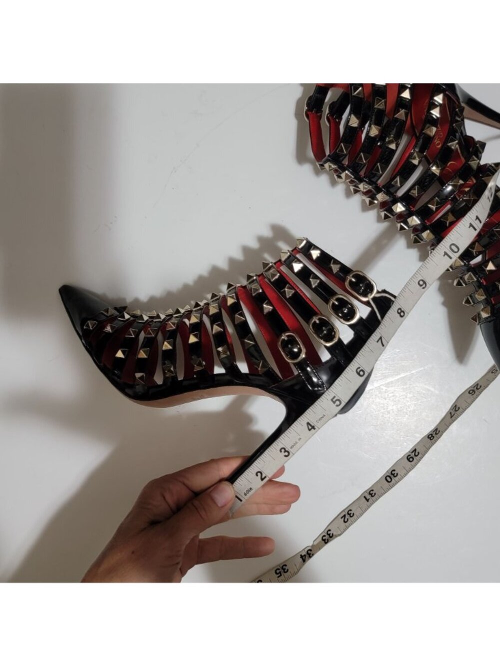 Valentino Garavani Alcove Rockstud Caged Boots Luxury Designer Edgy Womens 8 - Picture 5 of 11